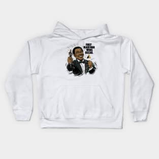 First Black Man wins Oscar Louis Gossett Kids Hoodie